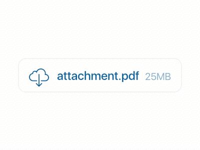 Email attachments app attachment email interaction ios mobile principle progress prototype ux