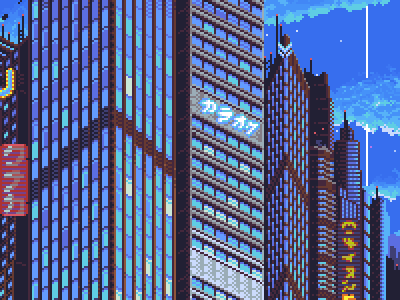 Escape City 2d art city design pixel art pixelart pixels