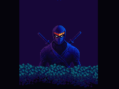 Silence Ninja night ninja pixelart pixels
