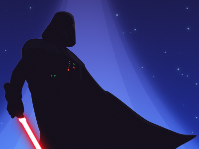 Darth Vader art dark darth death fan force illustration lightsaber lucas movie poster side star vader vector wars