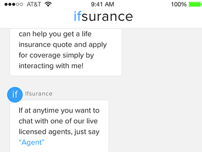 Ifsurance iOS app mockups