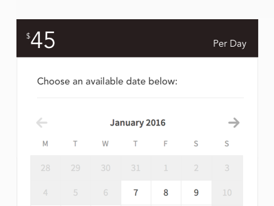 Date picker