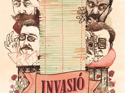 Subtil Invasion artwork book cover digital drawing editorial design editorial illustration illustration old people pencil portrait