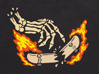 Finger Board art design illustration merchdesign skate skull sport