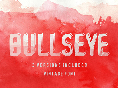 Bulls-eye - handcrafted vintage font