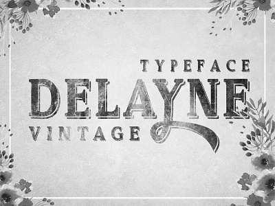 Delayne - Vintage Display Font With Ornamental Letters alphabet calligraphy design font font awesome font design handcrafted logo modern font retro retro font retro fonts script shadowed typeface typography vintage vintage font vintage typeface watercolor