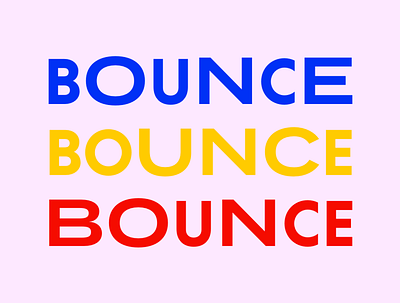 "Bounceback" Identity Design branding design logo typography