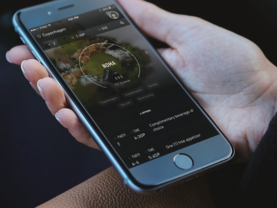 Restaurant Reservation App Concept app concept dark dining funsize ios iphone reservations restaurant ui