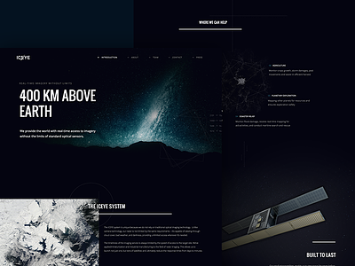 Iceye Conceptual Design design earth fnsz funsize marketing satellite space web