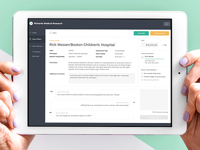 Dashboard Concept for Genomic Cases