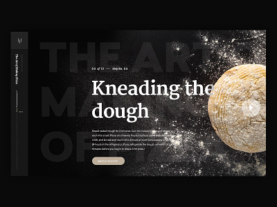 Typography + UI Explorations dough pizza typography ui
