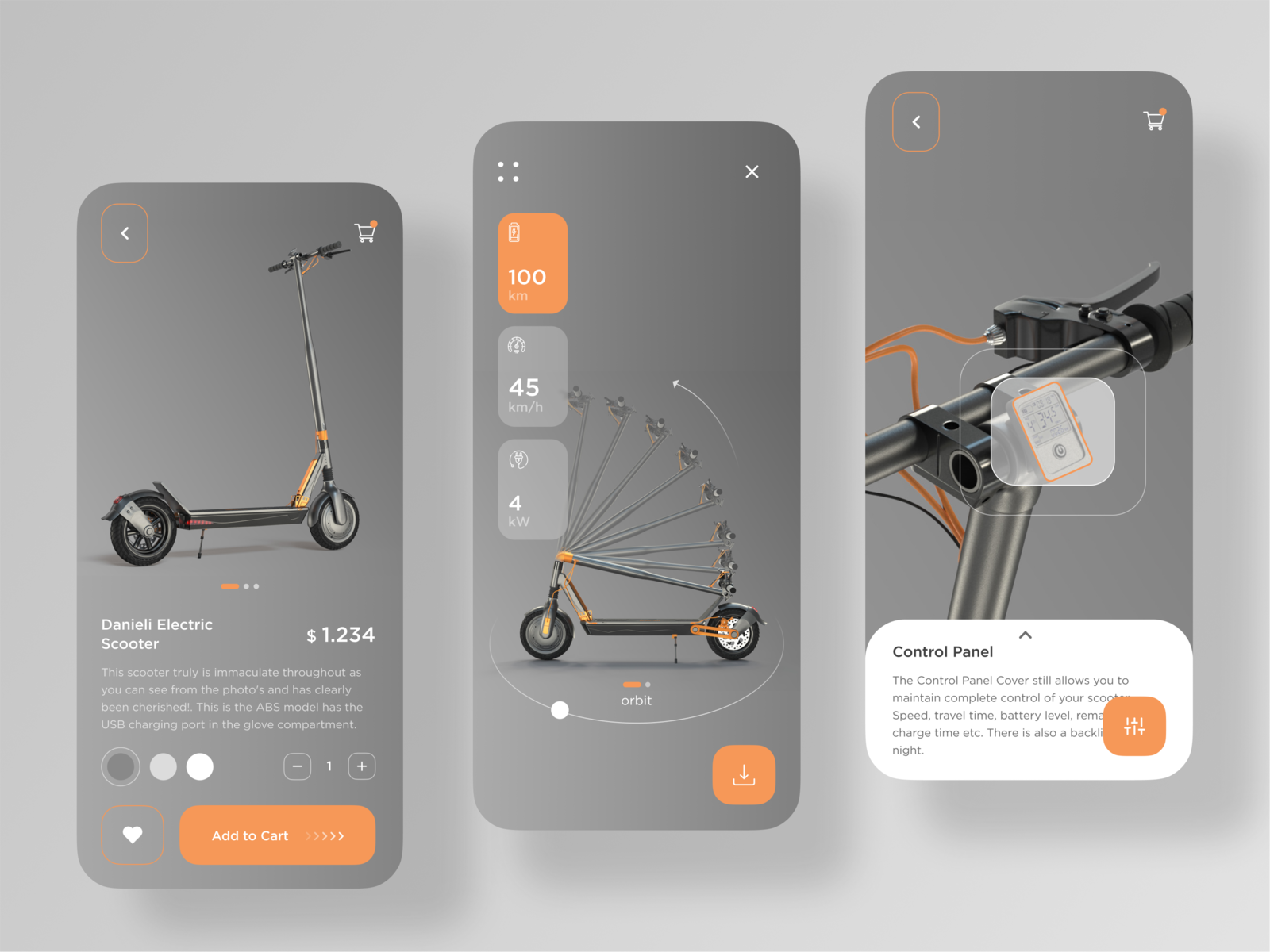 Scooter Mobile App by Iryna Zinych on Dribbble