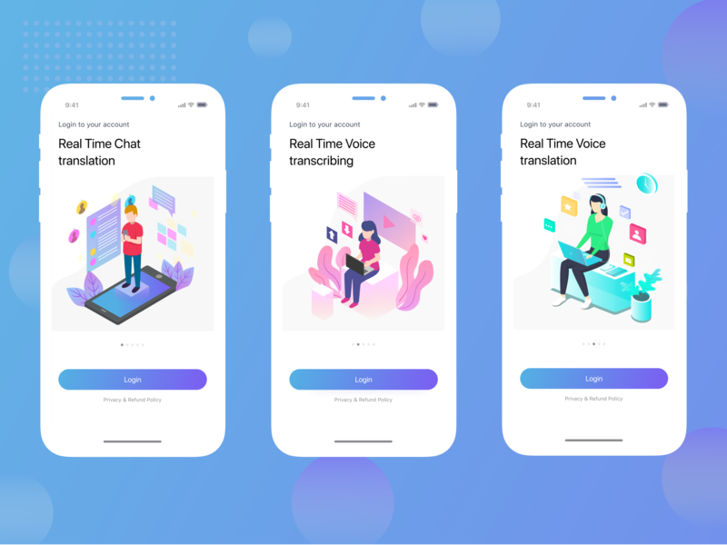 Login Screens For Mobile Application By Irene Zinych On Dribbble