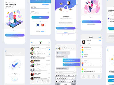 Freely Call App Concept by Iryna Zinych on Dribbble