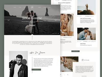 Creative Homepage for Photographer Portfolio Website branding clean creative design homepage minimal pastel colors photographer portfolio ui ux web web design webdesign website