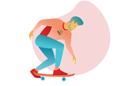 Skateboard design illustration illustration art illustrator ui vector