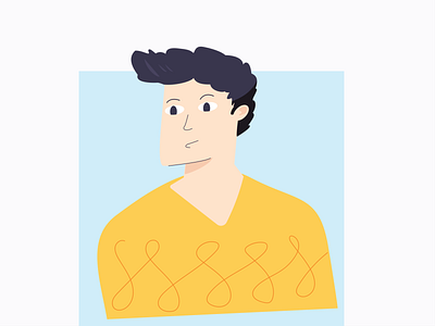 MAN in YELLOW app branding design illustration illustration art illustrator ui vector