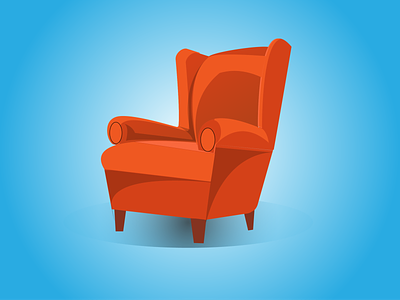 Sofa design illustration vector
