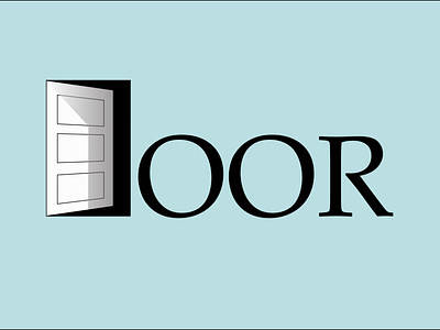 Door design illustration vector