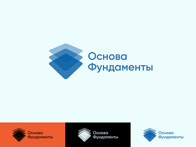 Logo concept for The basis of foundations «Osnova Fundamenty»