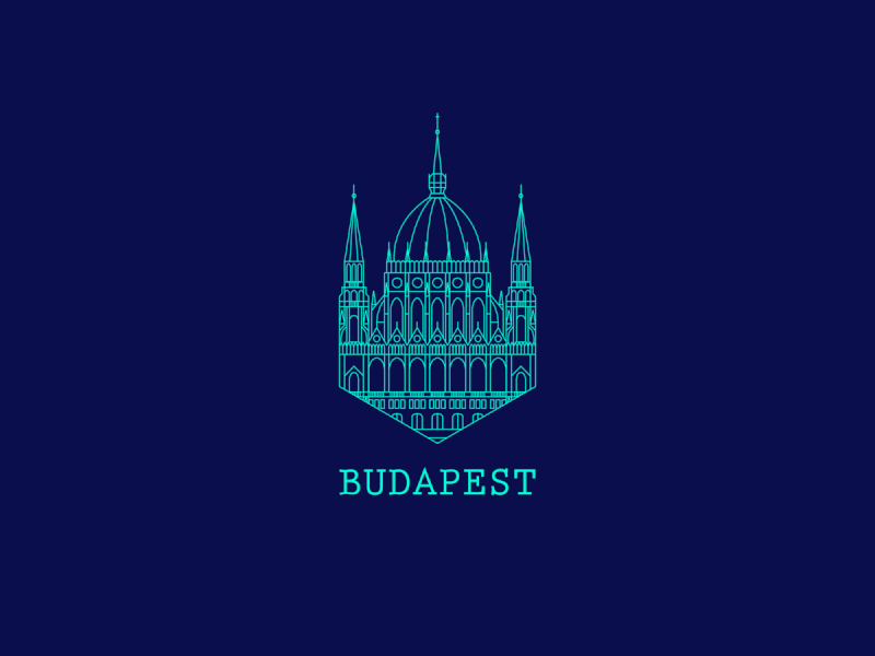 Daily Logo Challenge: Day 22 | City Logo budapest city dailylogo dailylogochallenge design logo parliament vector