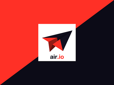 Daily Logo Challenge: Day 26 | Paper Airplane Logo airio dailylogo dailylogochallenge design logo paper airplane vector