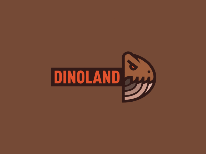 Daily Logo Challenge: Day 35 | Dinosaur Amusement Park Logo animal logo dailylogo dailylogochallenge design dino dinosaur park logo t rex vector