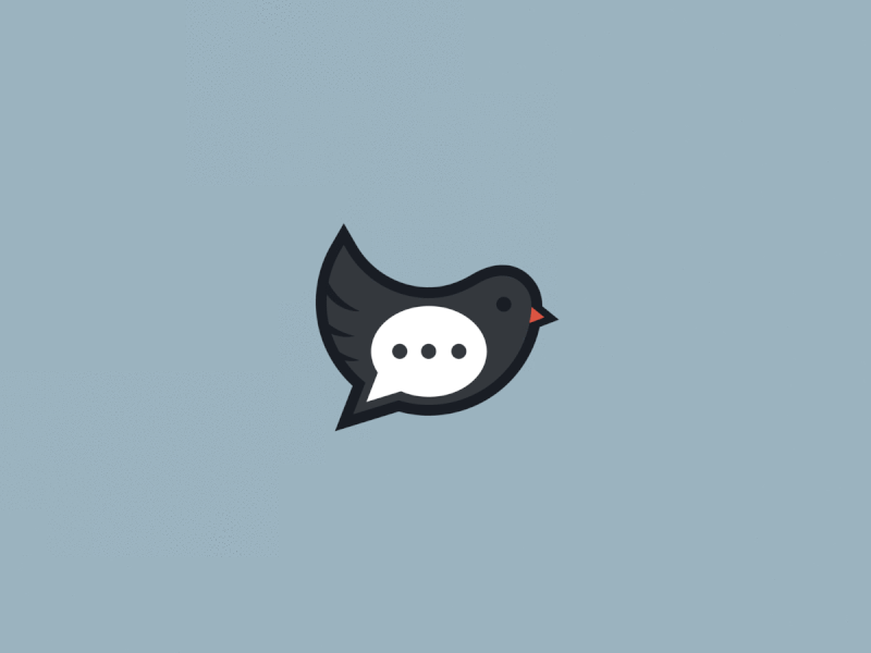 Daily Logo Challenge: Day 39 | Messaging App Logo Notification animal logo app logo chat dailylogo dailylogochallenge design logo messenger notification pidgeon vector