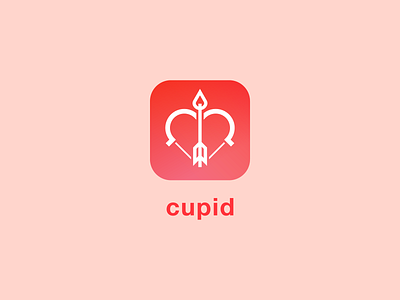 Daily Logo Challenge: Day 41 | Dating App Logo app logo bow and arrow cupid dailylogo dailylogochallenge dating app design heart logo minimal vector