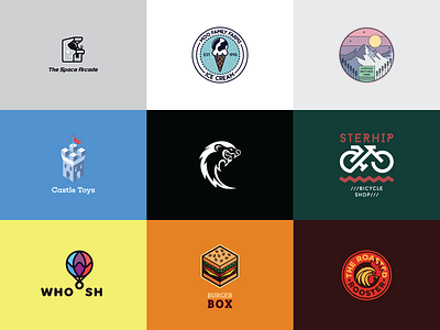 Top 9 of the Daily Logo Challenge by Adam Vizi on Dribbble