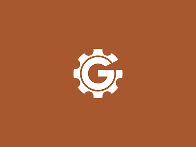 Alphabet Logo Series | G design flat gear letter logo logo minimal