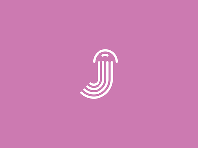 Alphabet Logo Series | J animal logo design flat jellyfish letter j letter logo logo minimal monoline vector