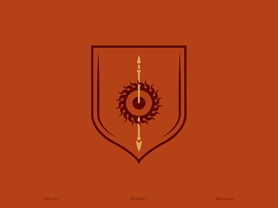 Sigil of House Martell design gameofthrones got logo martell minimal sigil spear sun thefuturchallenge vector