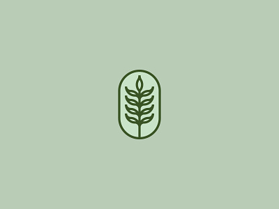 Leaf Logo abstract design flat green leaf leaf logo logo minimal nature vector