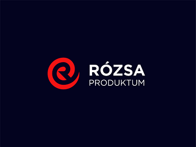 Rózsa Produktum Logo abstract design lettermark logo minimal r rose simple