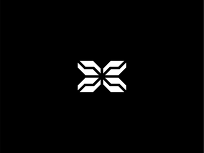 X Logo abstract design lettermark logo logomark minimalist simple tech x