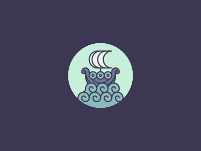 Viking Ship Logo