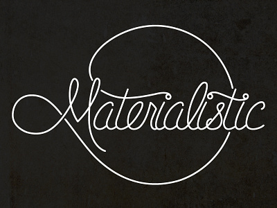 Materialstic boutique branding clothing handlettering identity lettering logo script typography