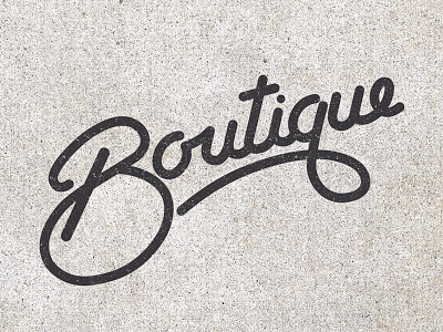 Boutique boutique branding hand lettering handdrawn handlettering lettering logo texture type typography
