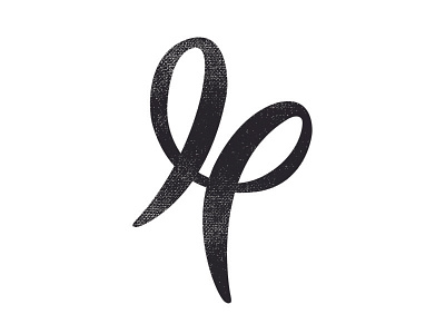 JP logo mark branding handlettering initials lettering logo logo design texture typography
