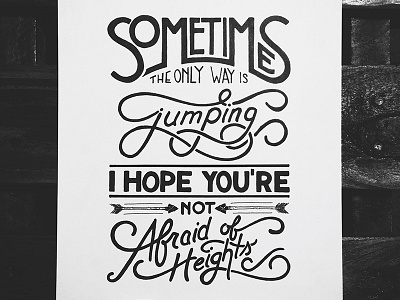 Gavin DeGraw Lettering