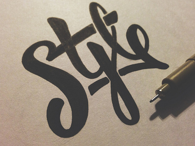 Style. hand lettering hand made handlettering handmade lettering micron pen practice sketch style type typography