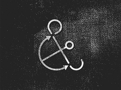 Anchorsand ampersand anchor hand lettering handlettering icon lettering symbol texture type typography