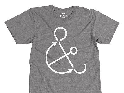 Anchorsand t-shirt design ampersand anchor art clothing cotton bureau for sale shirt t shirt type typography