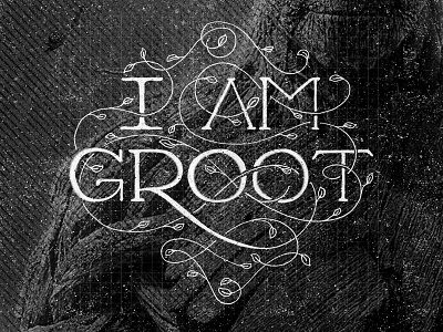 I am Groot. comics groot guardians of the galaxy hand lettering hand lettering handlettering i am groot lettering marvel type typography vine