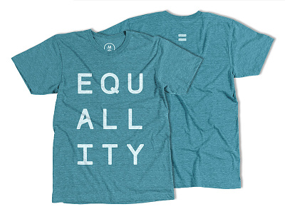 E Q U A L L I T Y clothing cotton bureau equality human rights marriage equality shirt type typography
