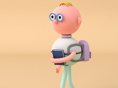 Student Guy 3d c4d cinema 4d student