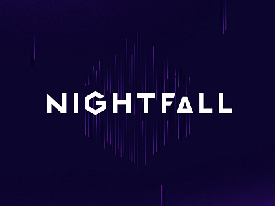 Nightfall Logo brand language branding identity logo pattern typography