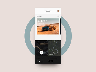 Audi Dashboard app interface ui ux web web design website