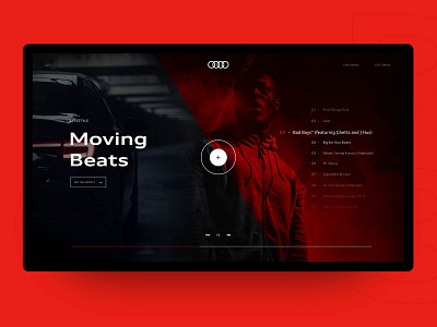 Audi - lifestyle concept interface typography ui ux web webdesign